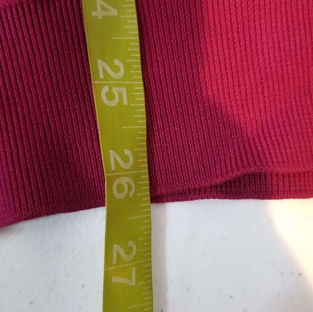 John Smedley Made in Great Britain Burgundy  V- Neck Longsleeves Sweater Sz XL - Picture 8 of 11